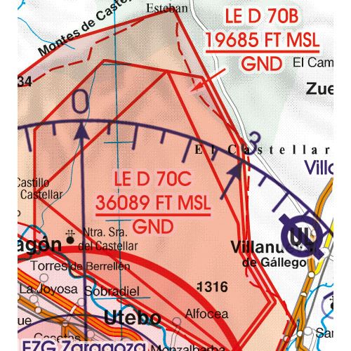 Spain South East VFR Chart 2024 Pilot Shop